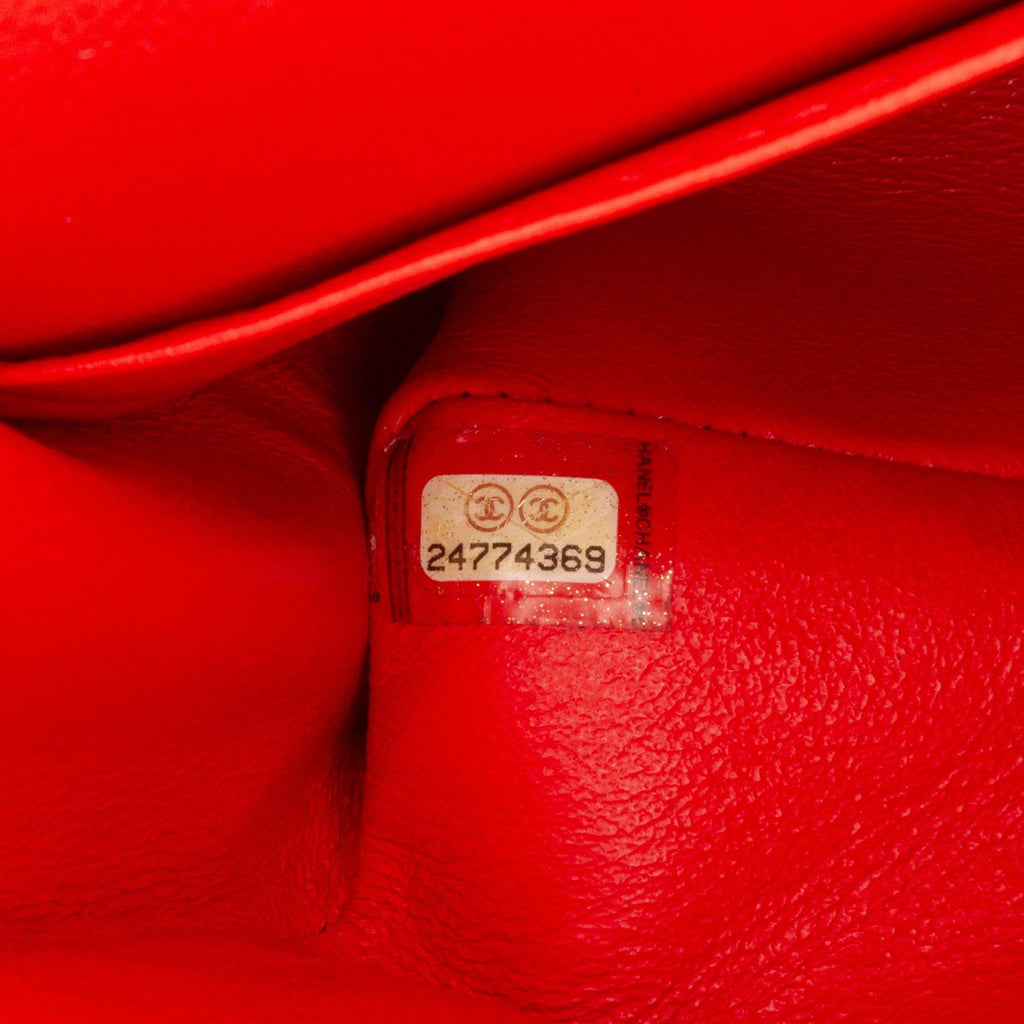 Chanel Small Classic Chevron Lambskin Double Flap