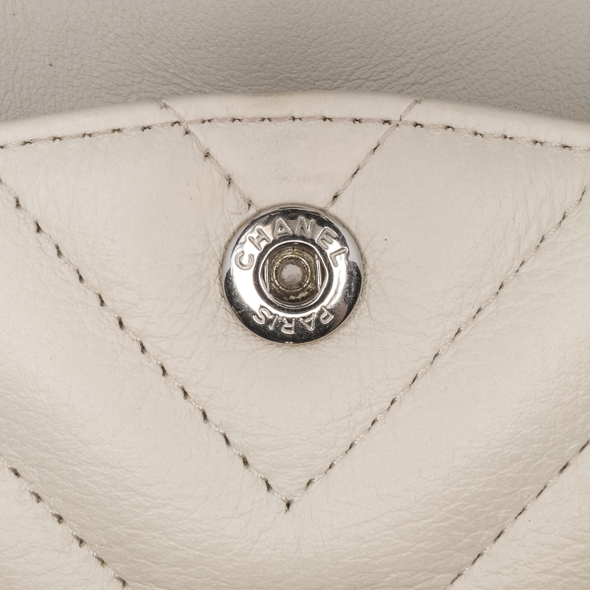 Chanel Small Classic Chevron Lambskin Double Flap