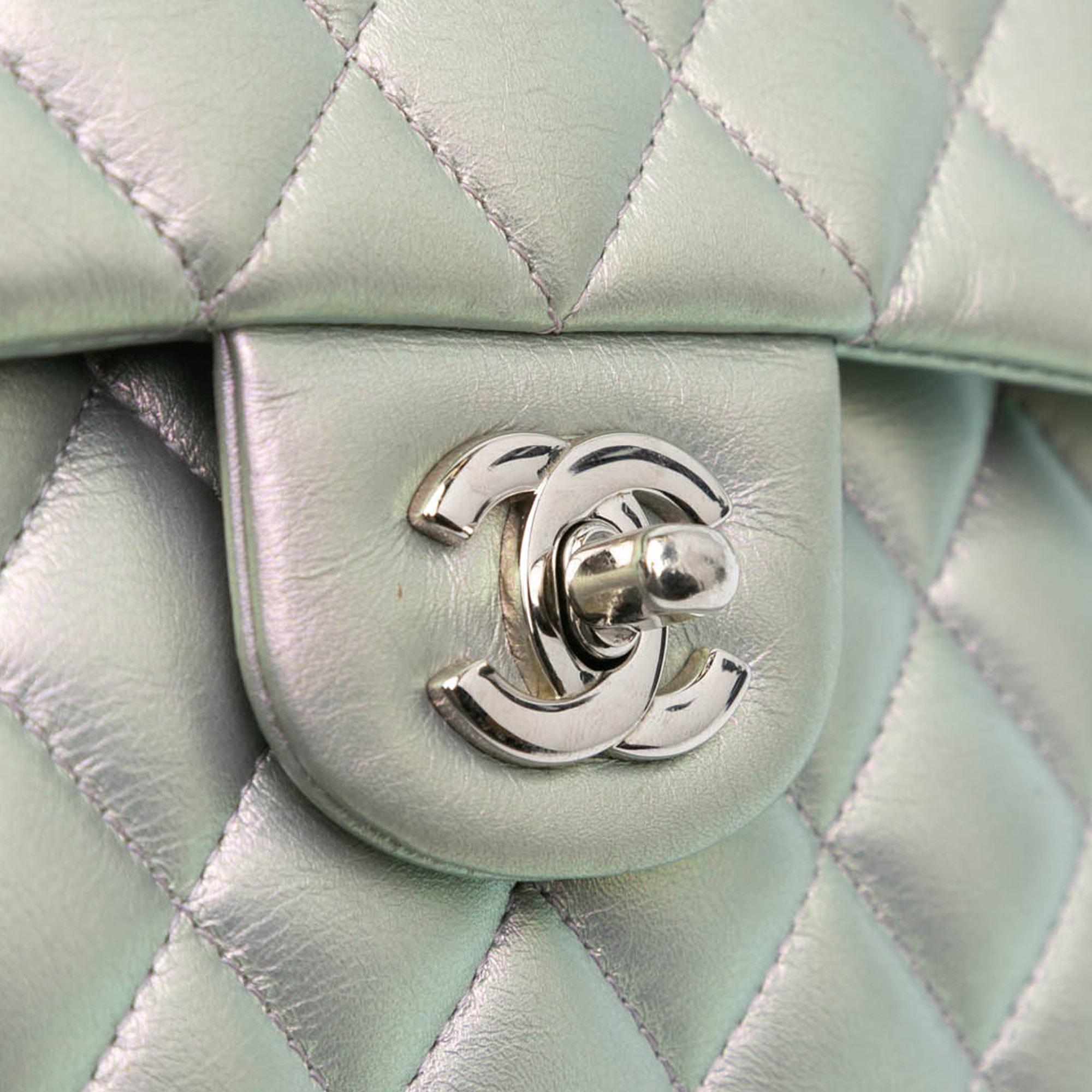 Chanel Small Classic Iridescent Lambskin Double Flap