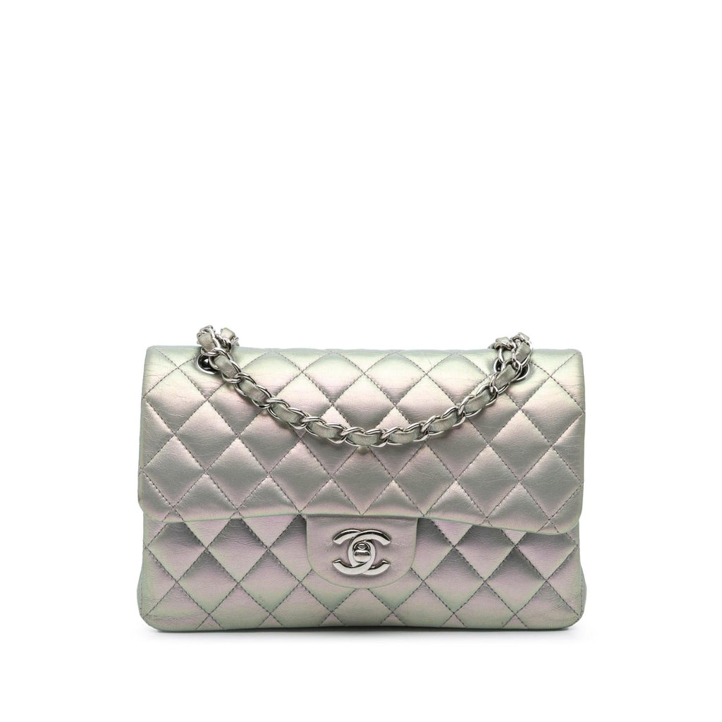 Chanel Small Classic Iridescent Lambskin Double Flap
