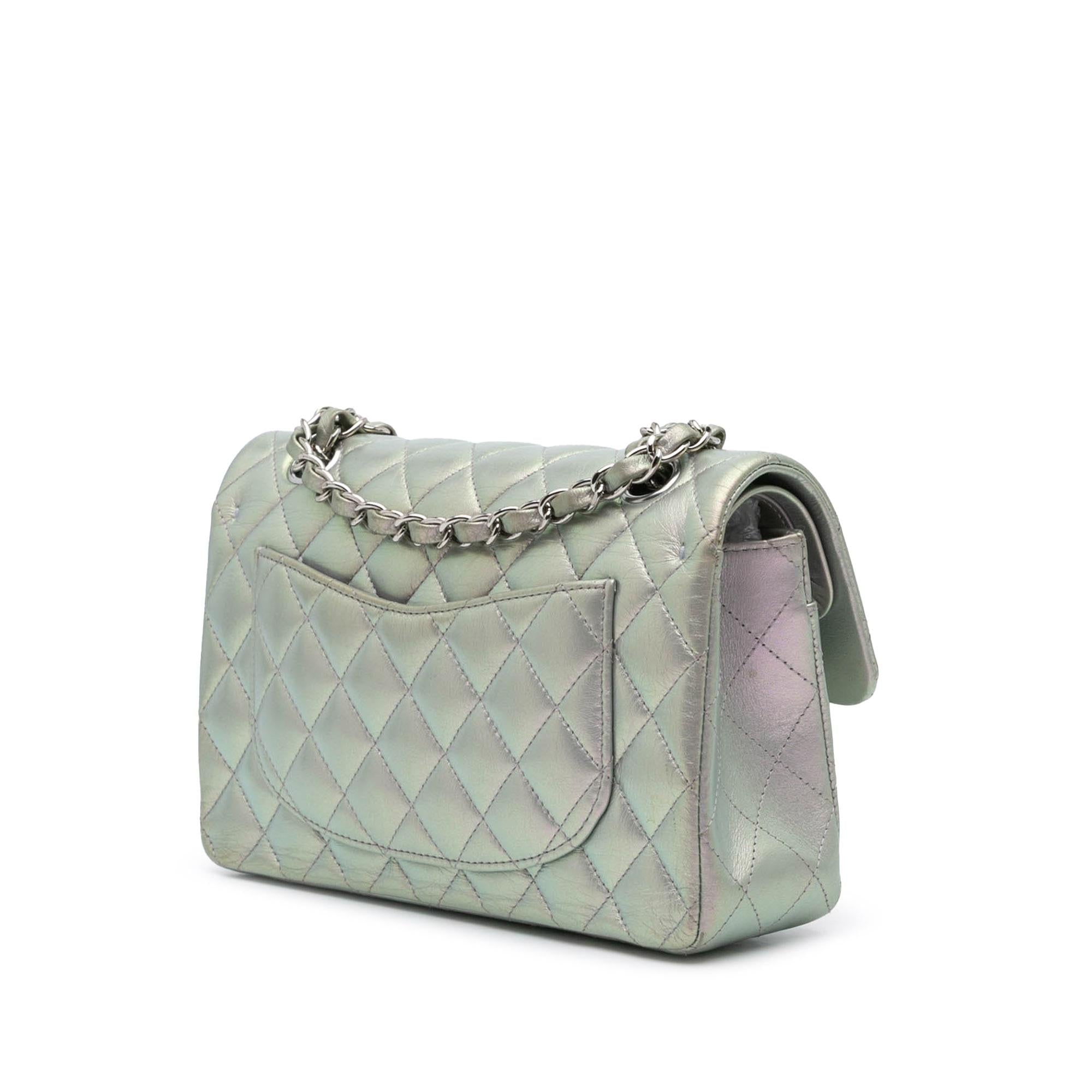 Chanel Small Classic Iridescent Lambskin Double Flap
