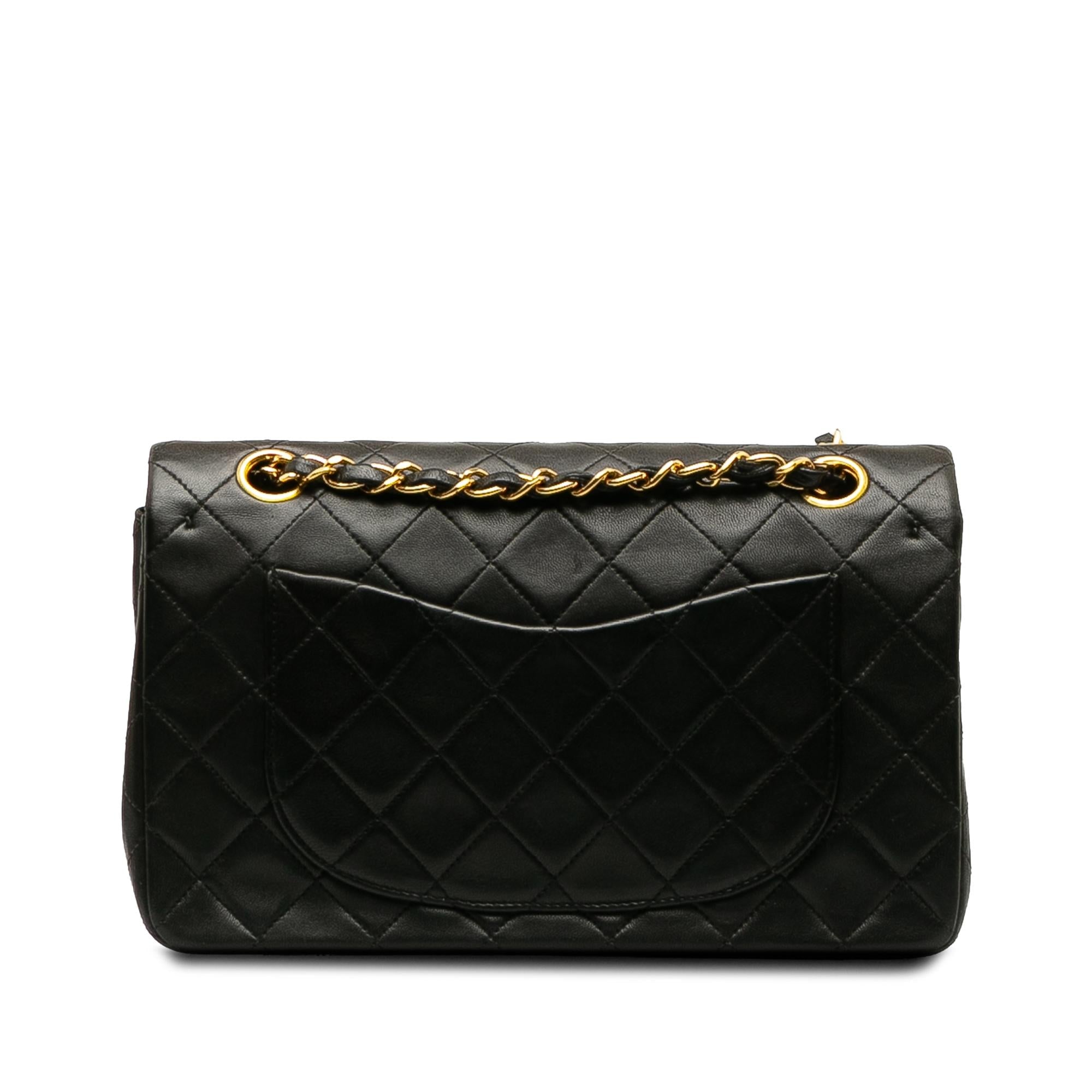 Chanel Small Classic Lambskin Double Flap Bag (SHG-U4aUjJ)
