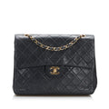 Chanel Small Classic Lambskin Double Flap (SHG-dCT8hp)