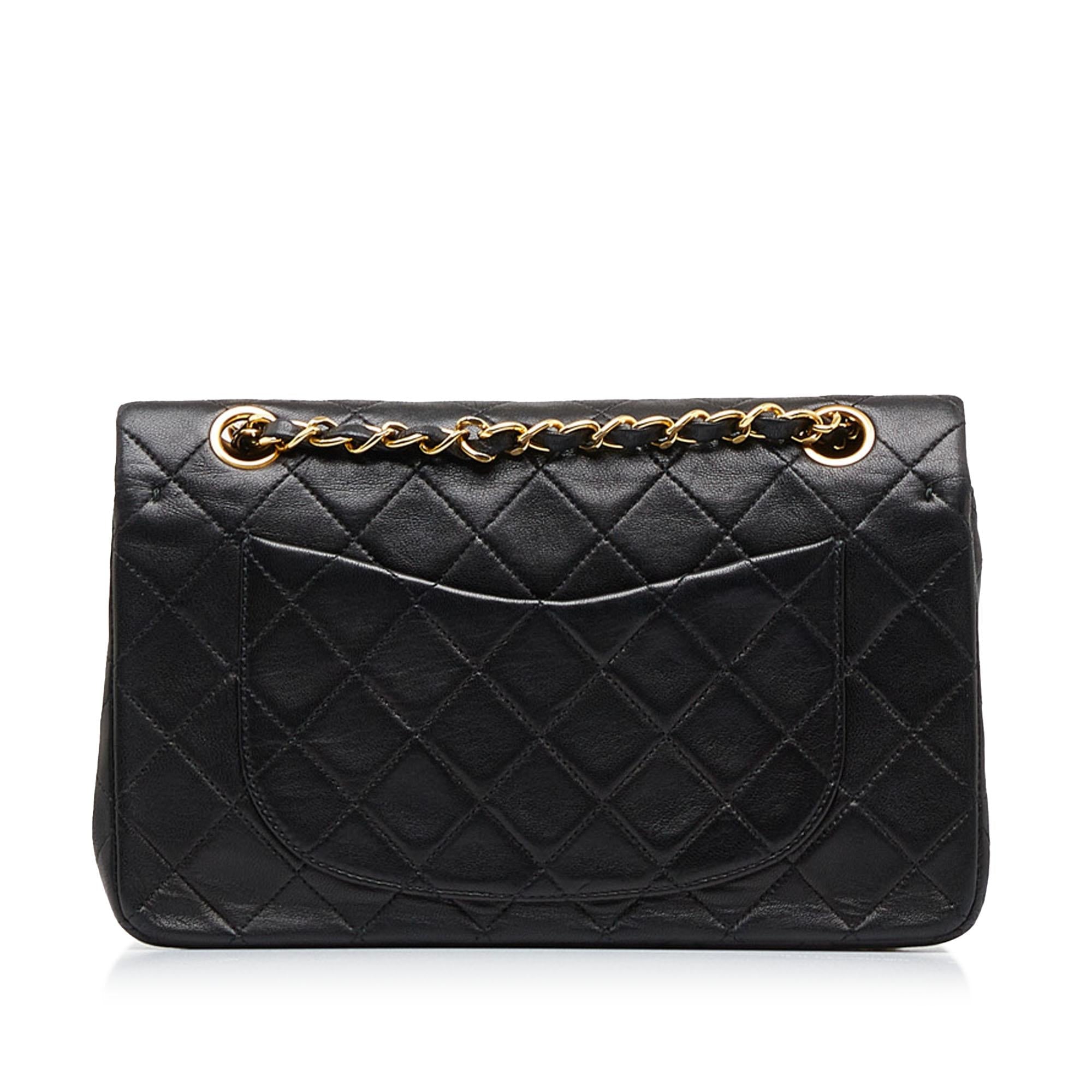 Chanel Small Classic Lambskin Double Flap (SHG-EK8hG4)