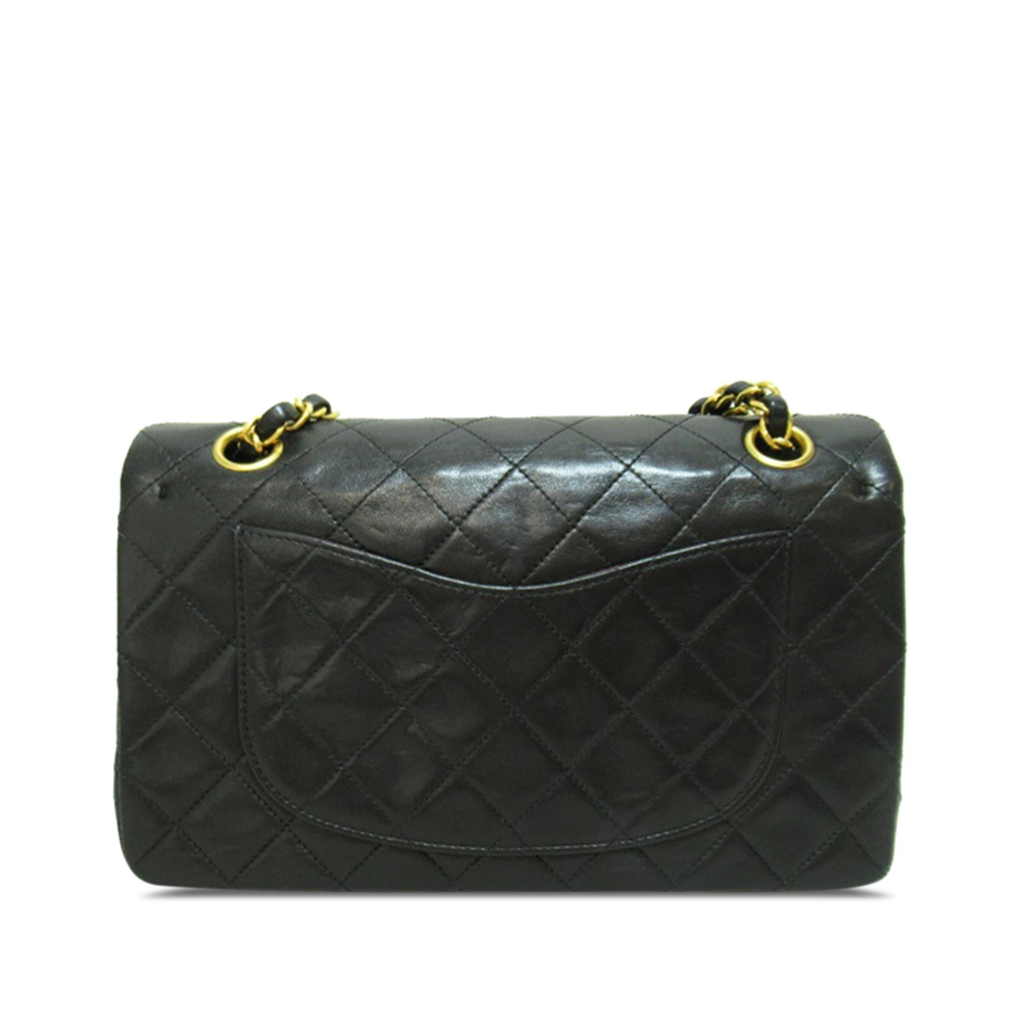 Chanel Small Classic Lambskin Double Flap (SHG-mjPAeK)