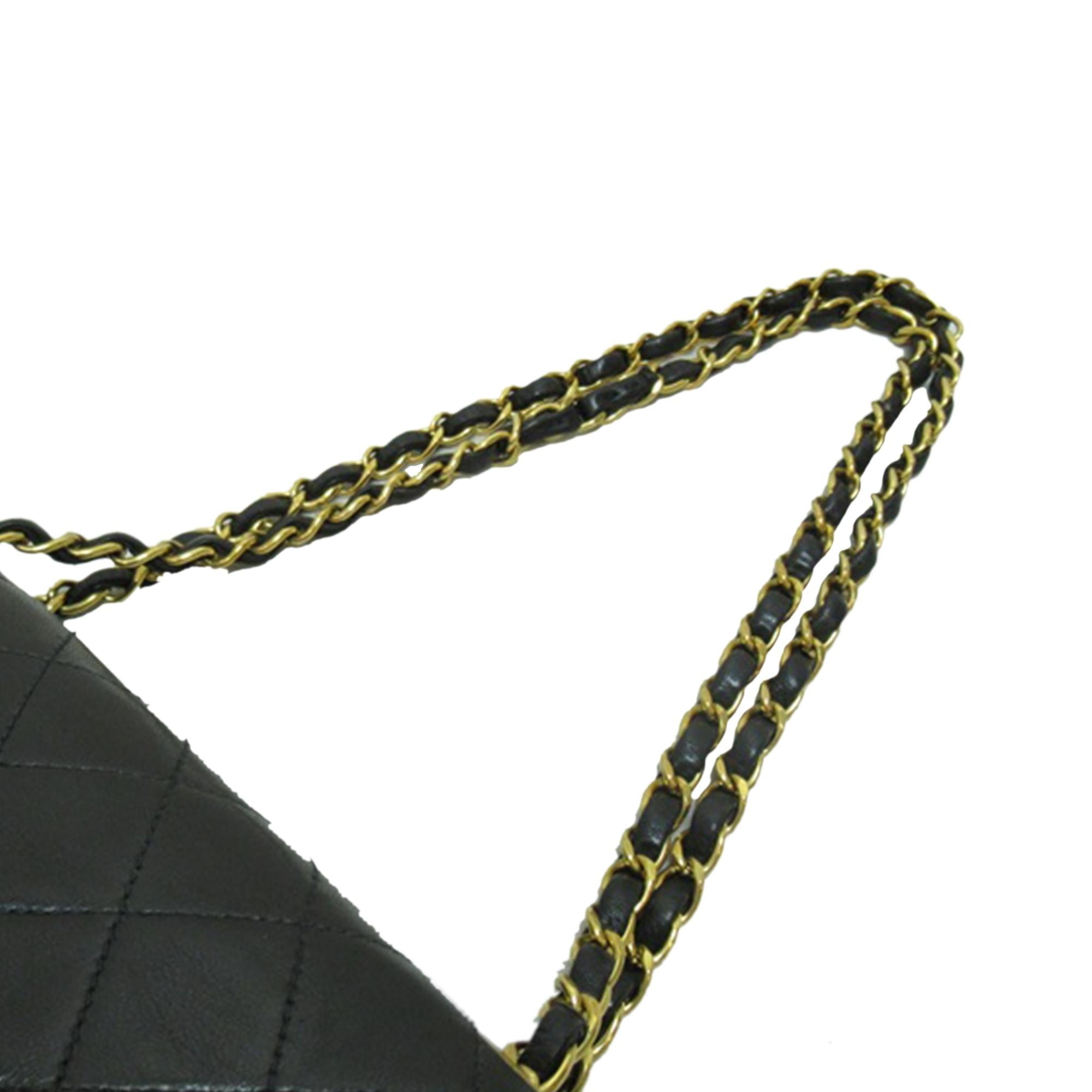 Chanel Small Classic Lambskin Double Flap (SHG-mjPAeK)