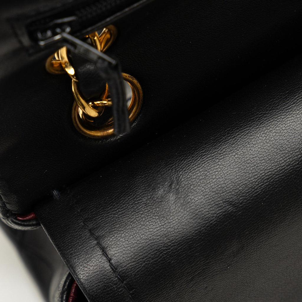 Chanel Small Classic Lambskin Double Flap (SHG-asIK7n)