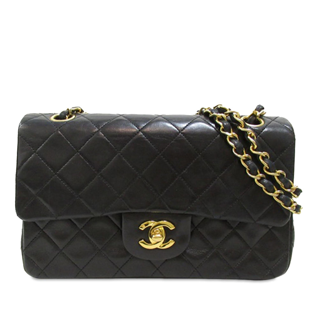 Chanel Small Classic Lambskin Double Flap (SHG-k39ucA)