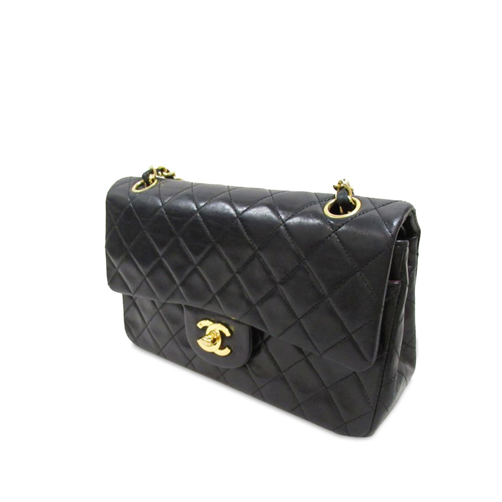Chanel Small Classic Lambskin Double Flap (SHG-k39ucA)