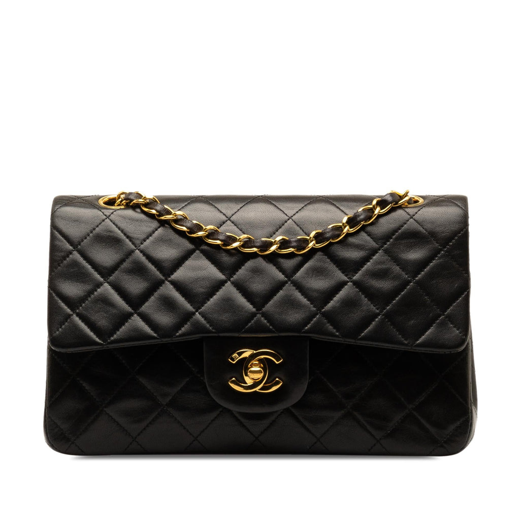 Chanel Small Classic Lambskin Double Flap (SHG-jUYNWc)