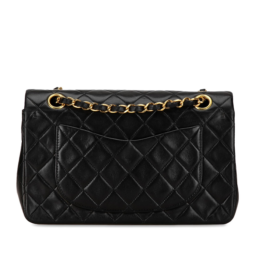 Chanel Small Classic Lambskin Double Flap (SHG-HJFEAA)