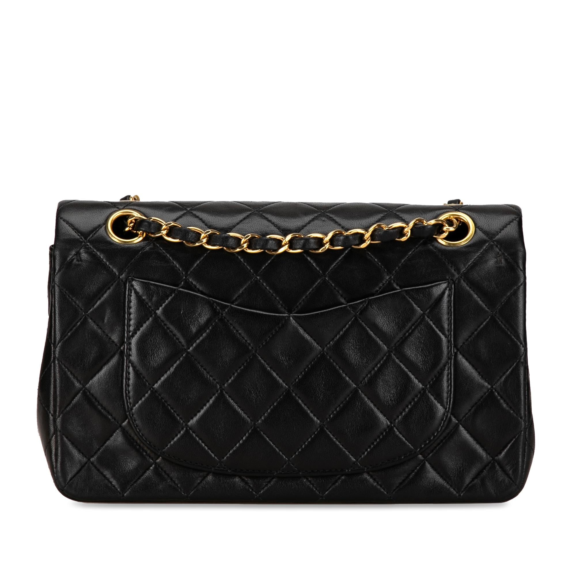 Chanel Small Classic Lambskin Double Flap (SHG-HJFEAA)