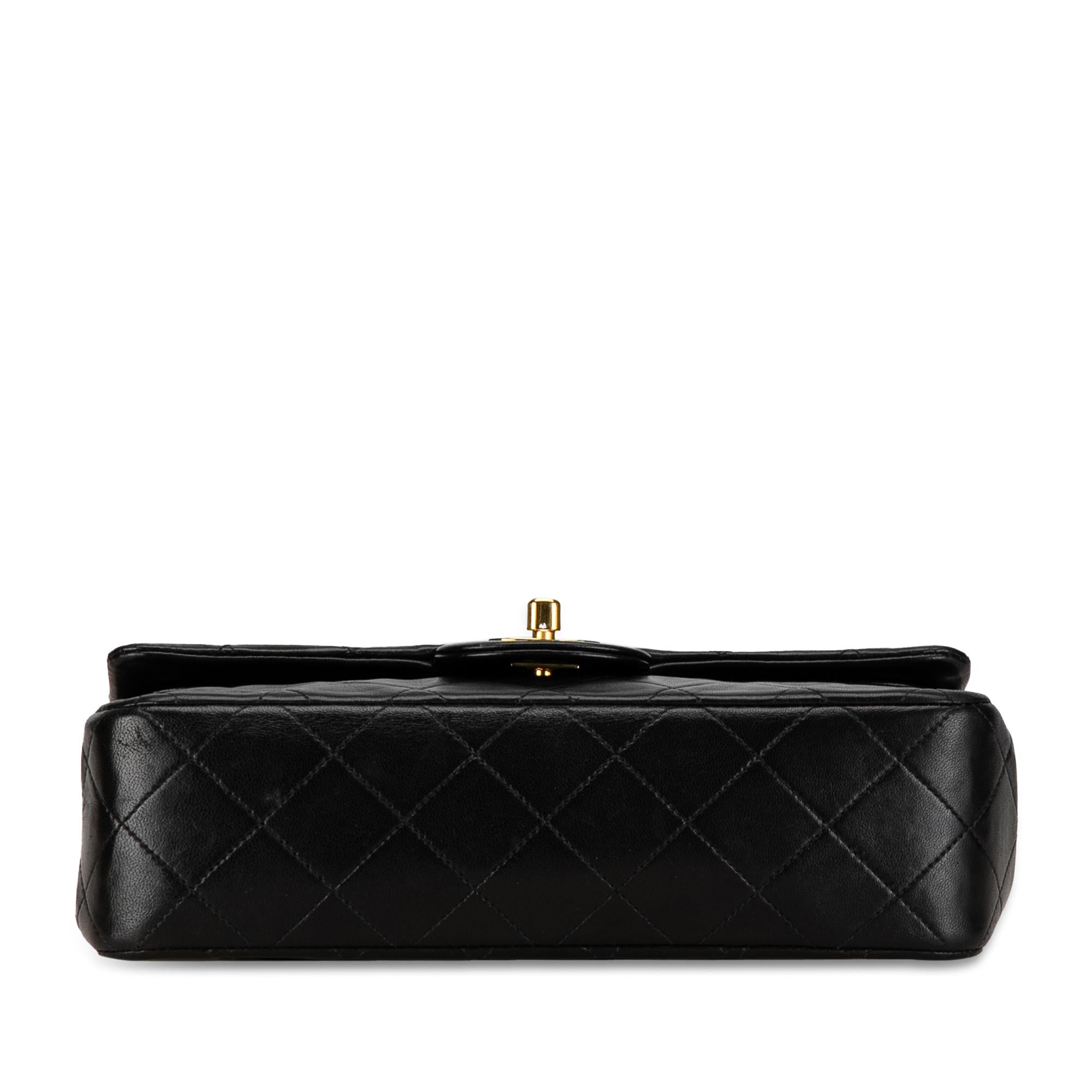 Chanel Small Classic Lambskin Double Flap (SHG-HJFEAA)