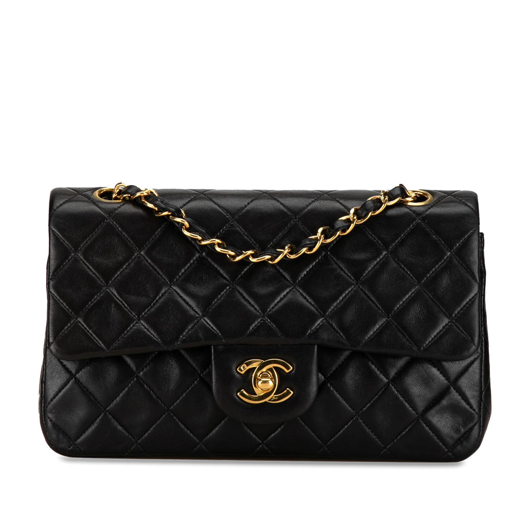 Chanel Small Classic Lambskin Double Flap (SHG-HJFEAA)