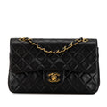 Chanel Small Classic Lambskin Double Flap (SHG-HJFEAA)