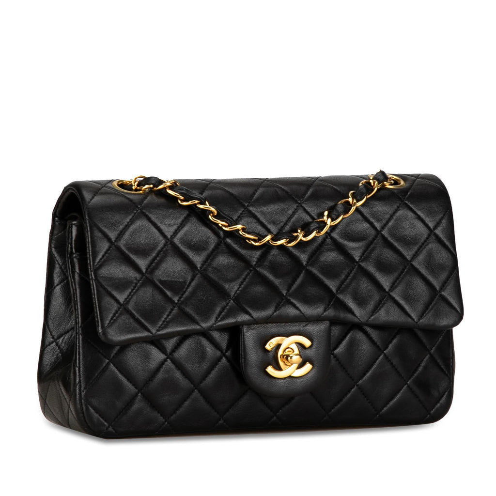 Chanel Small Classic Lambskin Double Flap (SHG-HJFEAA)