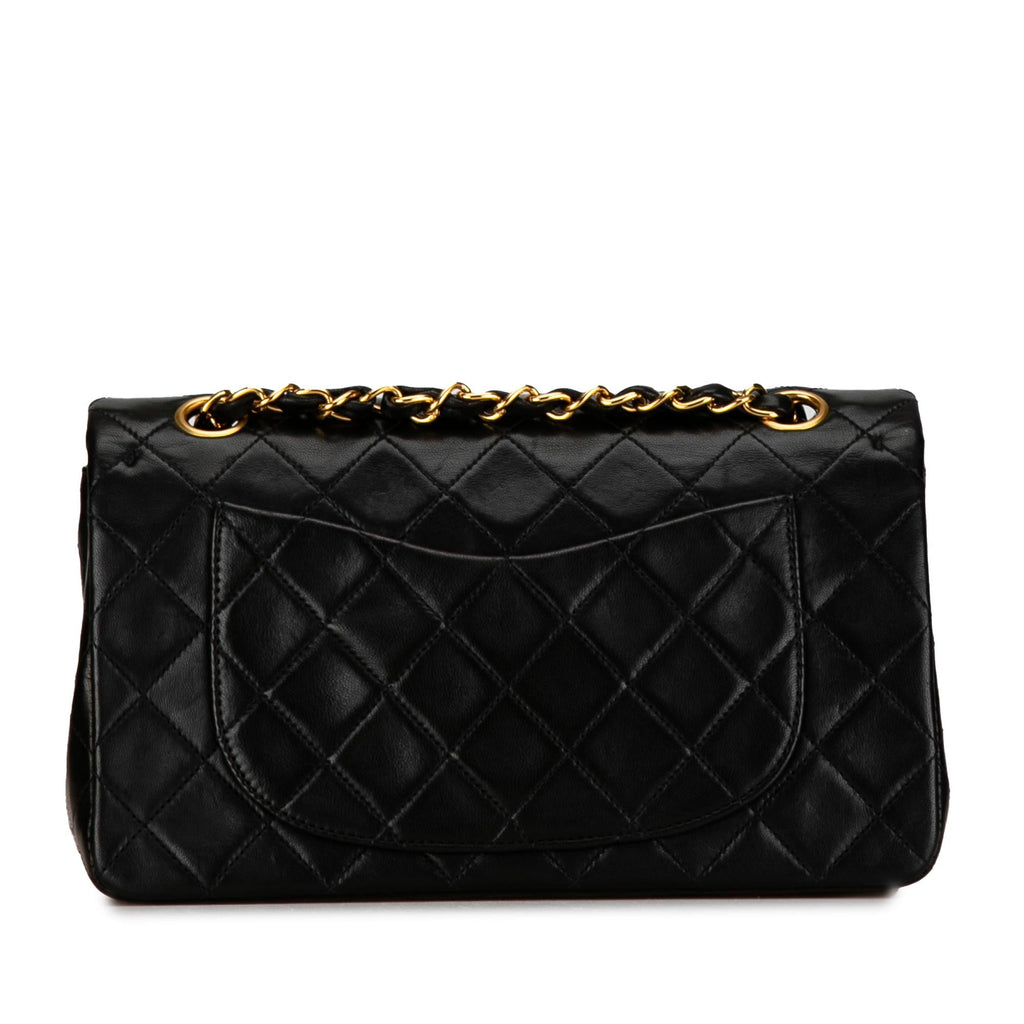 Chanel Small Classic Lambskin Double Flap (SHG-0Uyy0k)