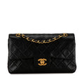 Chanel Small Classic Lambskin Double Flap (SHG-0Uyy0k)