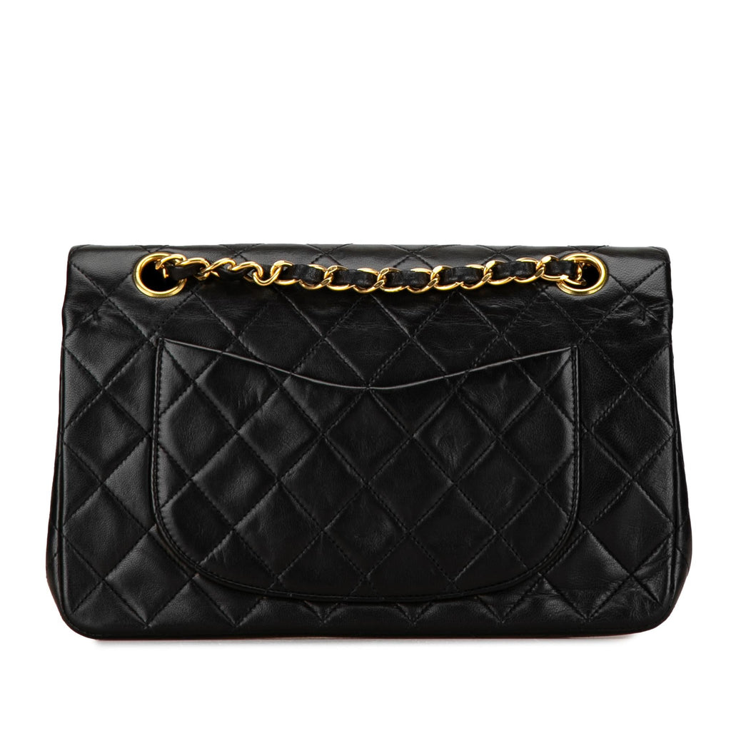 Chanel Small Classic Lambskin Double Flap (SHG-FgW8Qu)