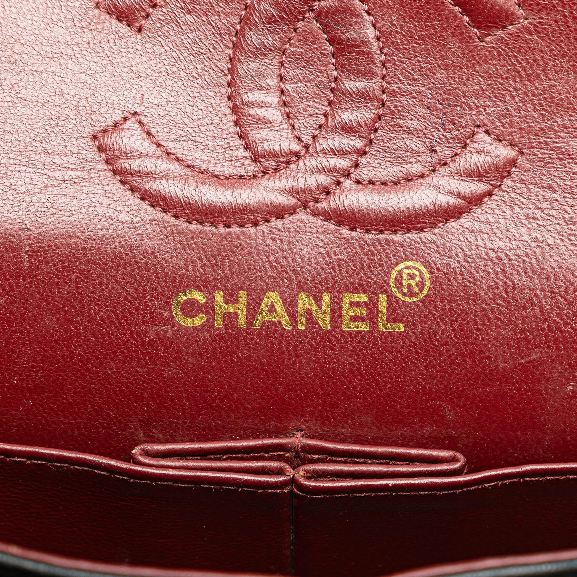 Chanel Small Classic Lambskin Double Flap (SHG-4PLN3c)
