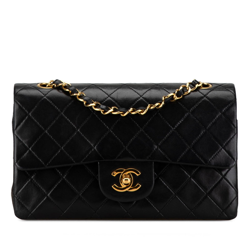 Chanel Small Classic Lambskin Double Flap (SHG-uhzzcD)