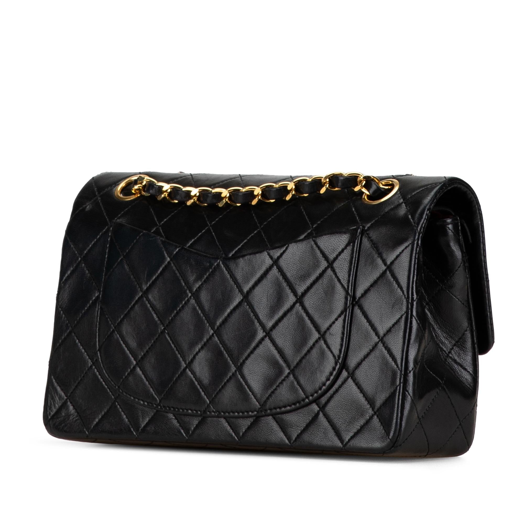 Chanel Small Classic Lambskin Double Flap (SHG-uhzzcD)