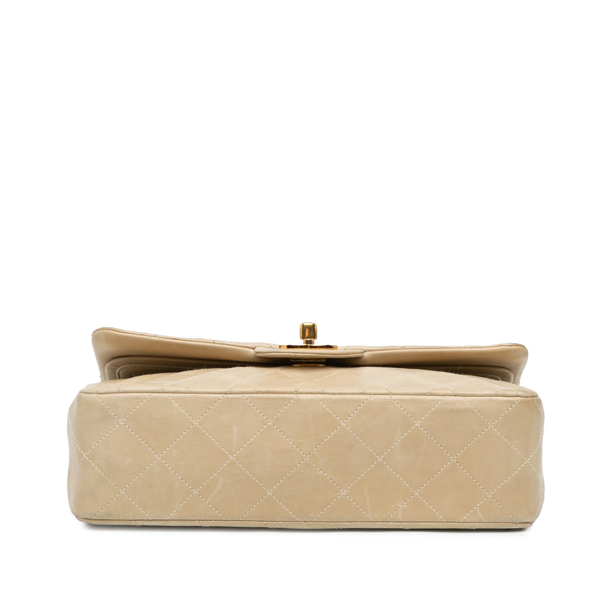 Chanel Small Classic Lambskin Double Flap (SHG-dmJ7nr)