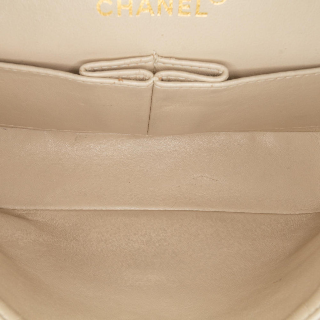 Chanel Small Classic Lambskin Double Flap (SHG-dmJ7nr)