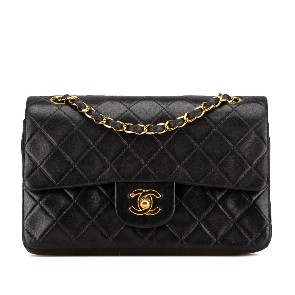 Chanel Small Classic Lambskin Double Flap (SHG-3kJqlg)