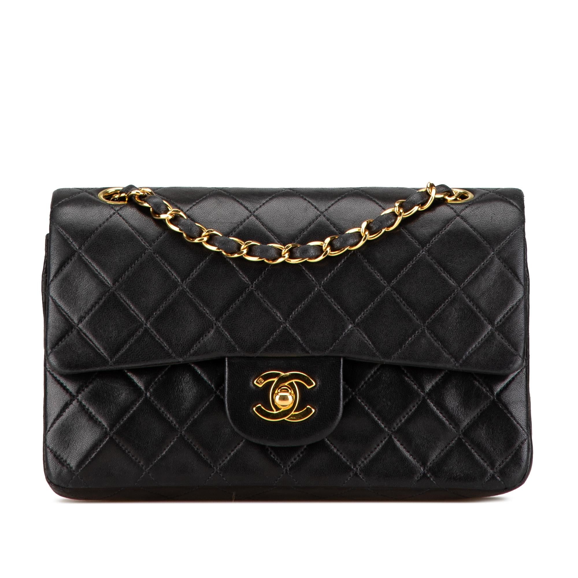 Chanel Small Classic Lambskin Double Flap (SHG-3kJqlg)