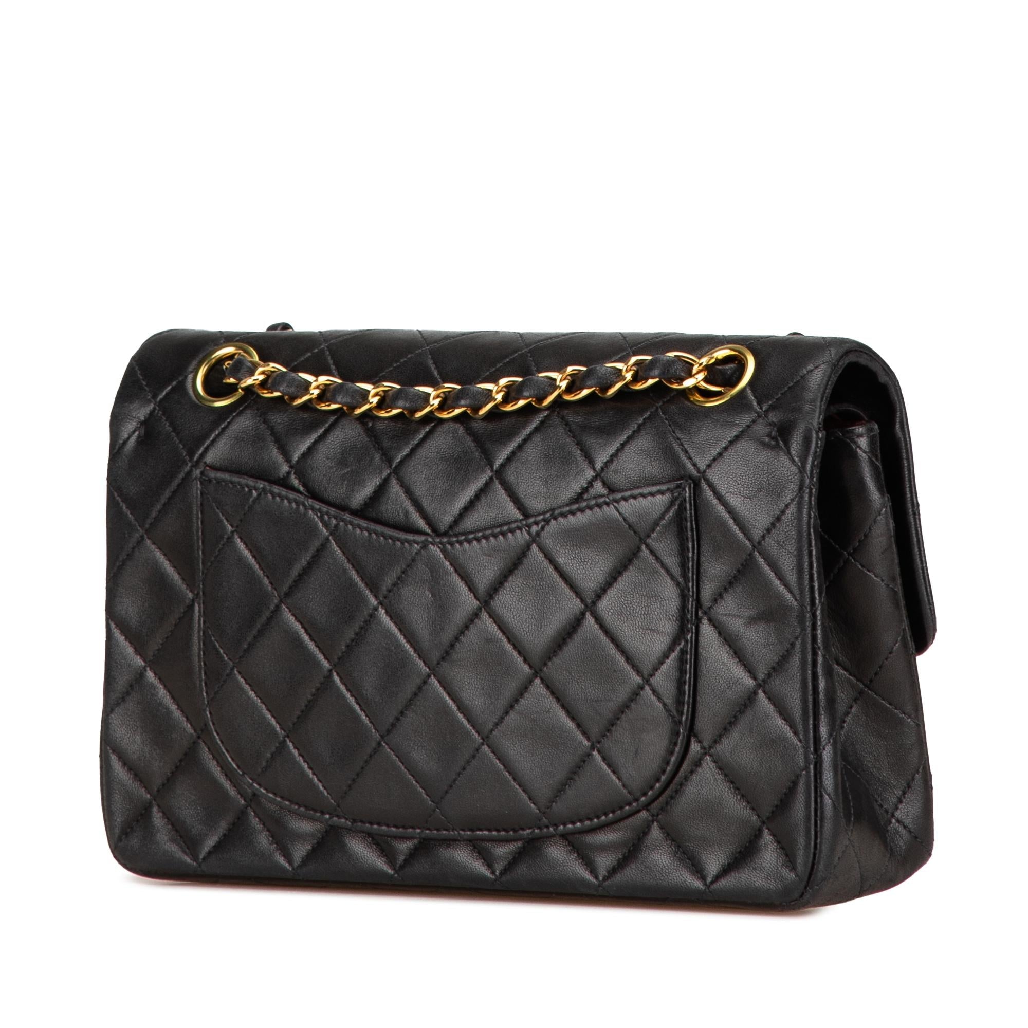 Chanel Small Classic Lambskin Double Flap (SHG-3kJqlg)