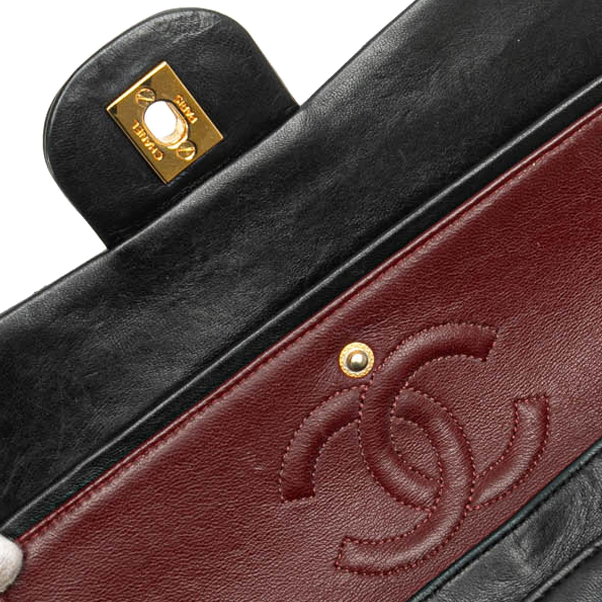 Chanel Small Classic Lambskin Double Flap (SHG-FdUf9U)