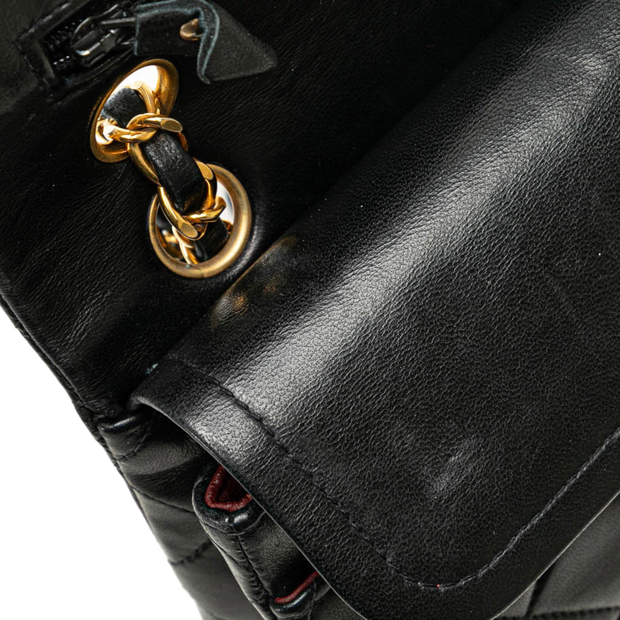 Chanel Small Classic Lambskin Double Flap (SHG-FdUf9U)