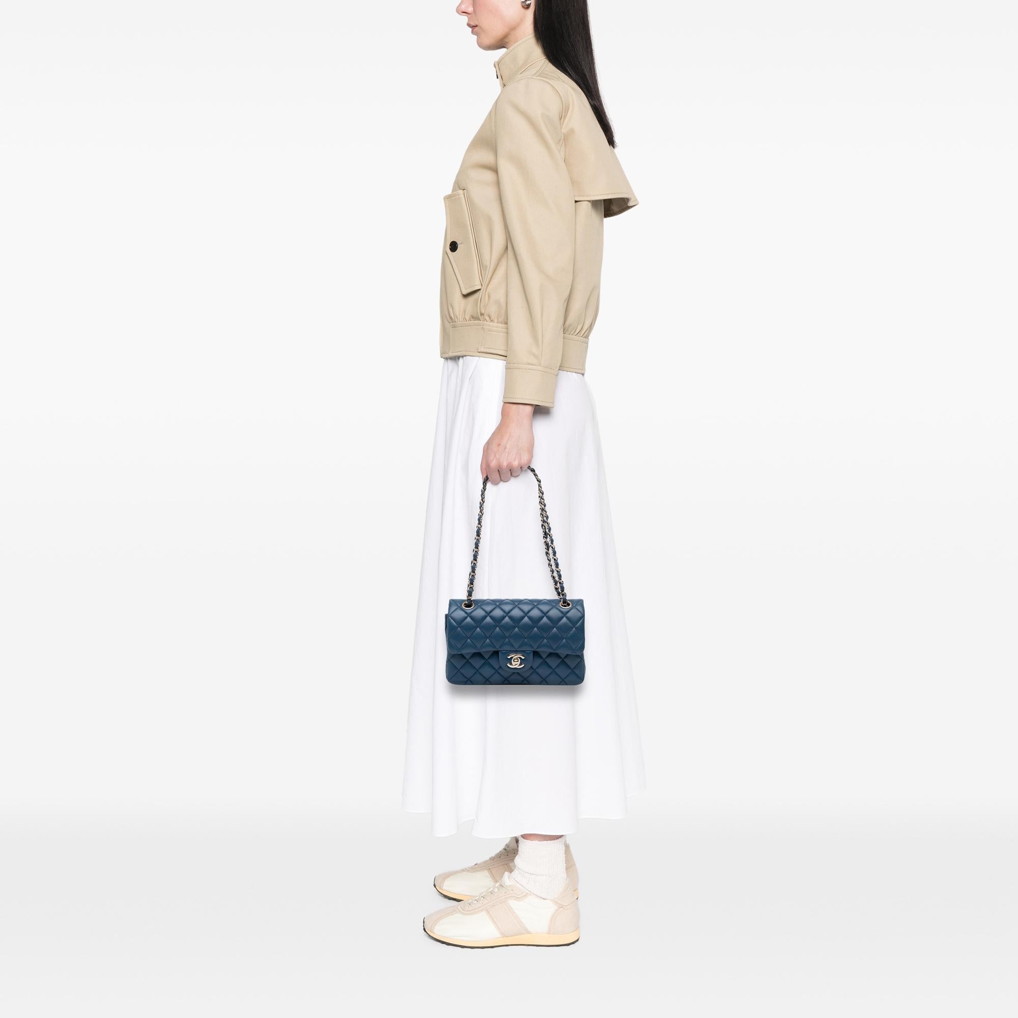 Chanel Small Classic Lambskin Double Flap