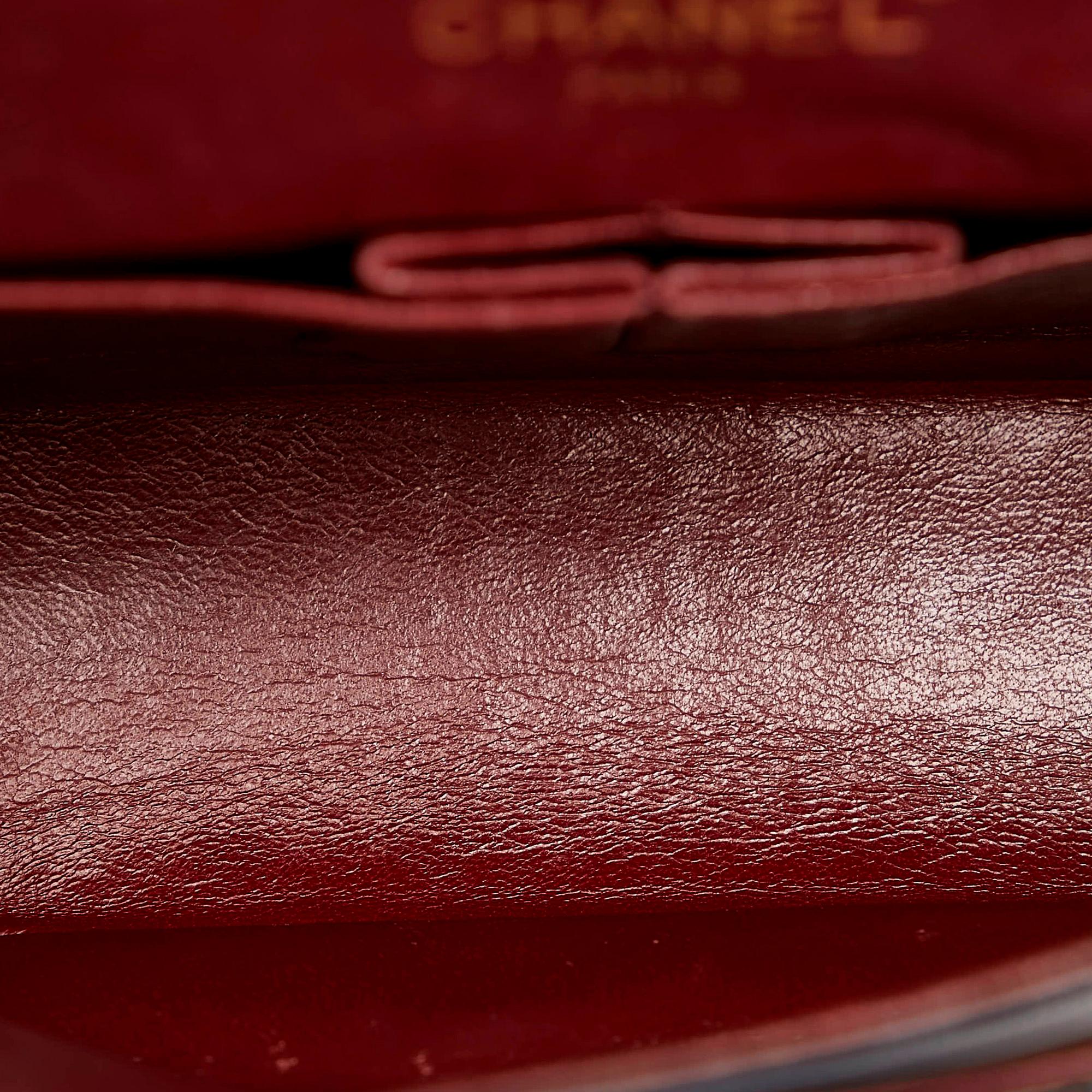Chanel Small Classic Lambskin Leather Double Flap Bag (SHG-30354)