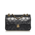 Chanel Small Classic Lambskin Leather Double Flap Bag (SHG-34538)