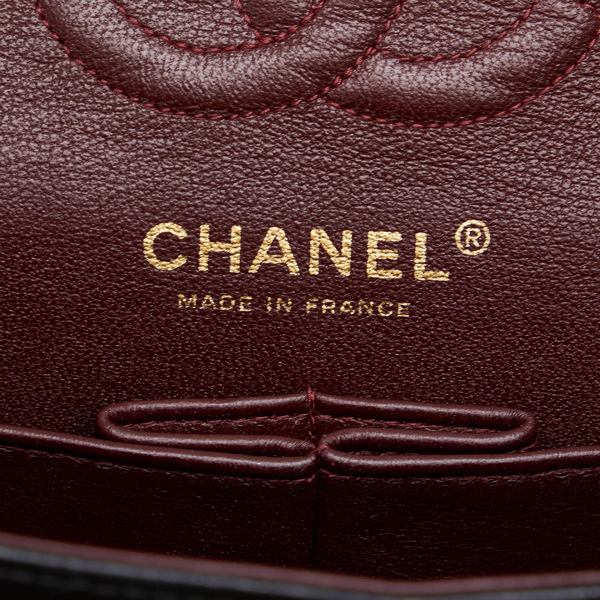 Chanel Small Classic Lambskin Leather Double Flap Bag (SHG-acYIYl)