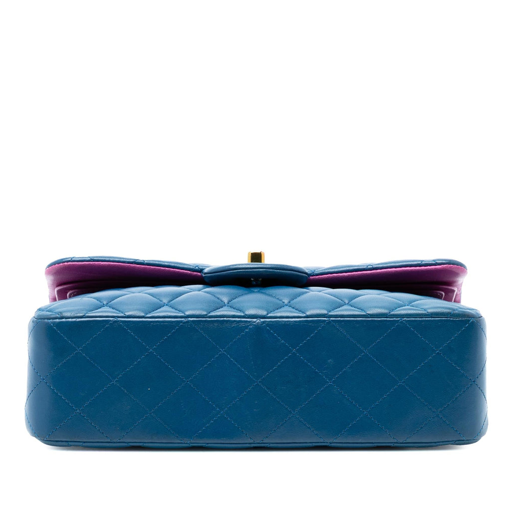 Chanel Small Classic Lambskin Rainbow Hardware Double Flap