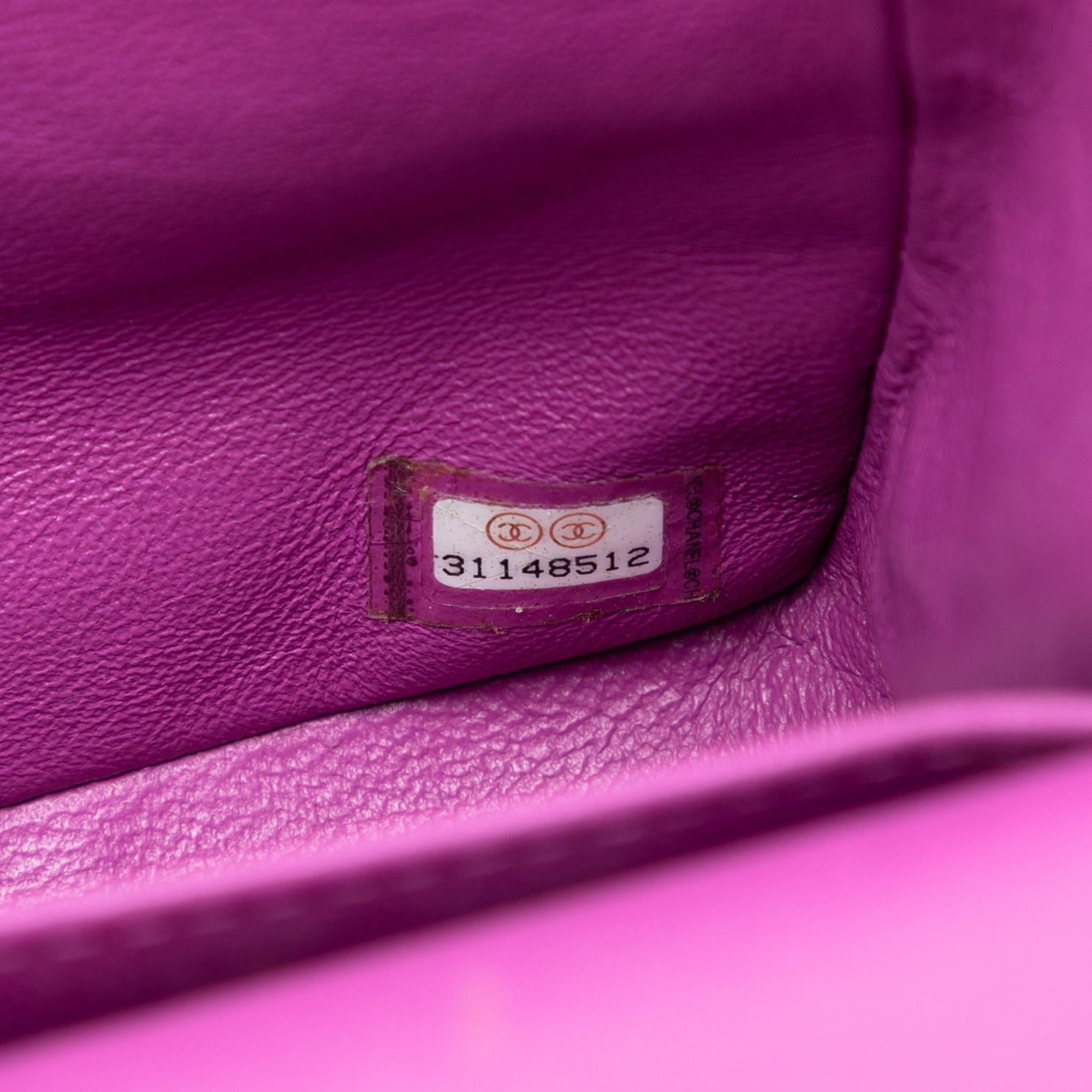 Chanel Small Classic Lambskin Rainbow Hardware Double Flap
