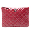 Chanel Small Crinkled Patent O Case Clutch