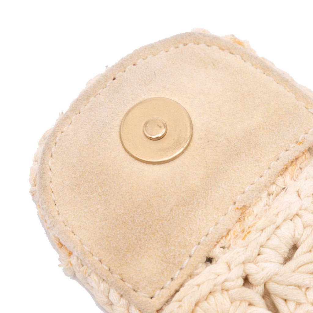 Chanel Small Crochet Cotton Camellia Flap