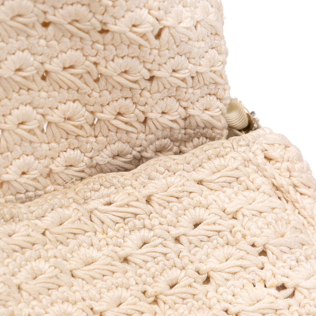 Chanel Small Crochet Cotton Camellia Flap