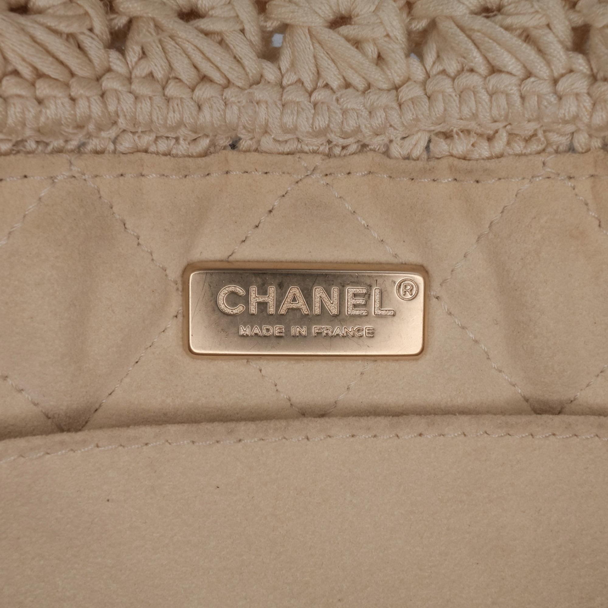 Chanel Small Crochet Cotton Camellia Flap