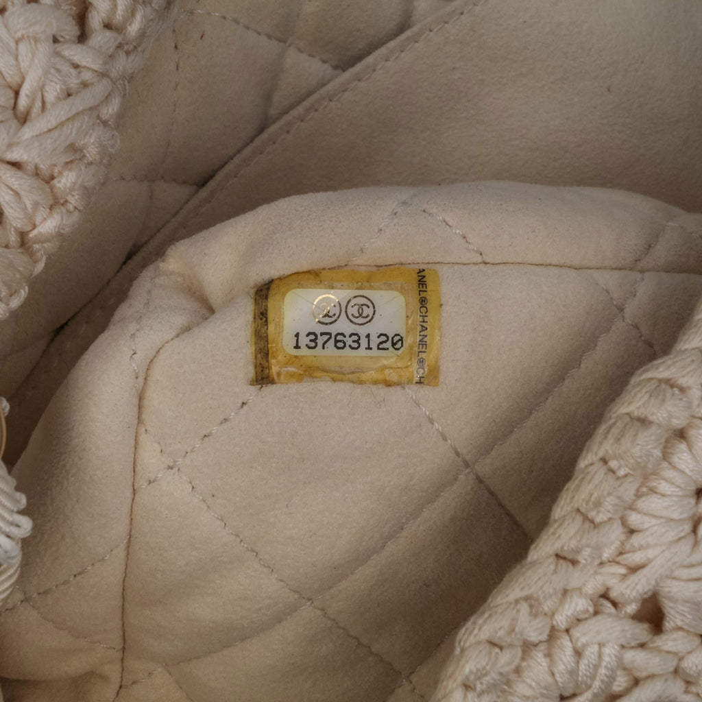 Chanel Small Crochet Cotton Camellia Flap
