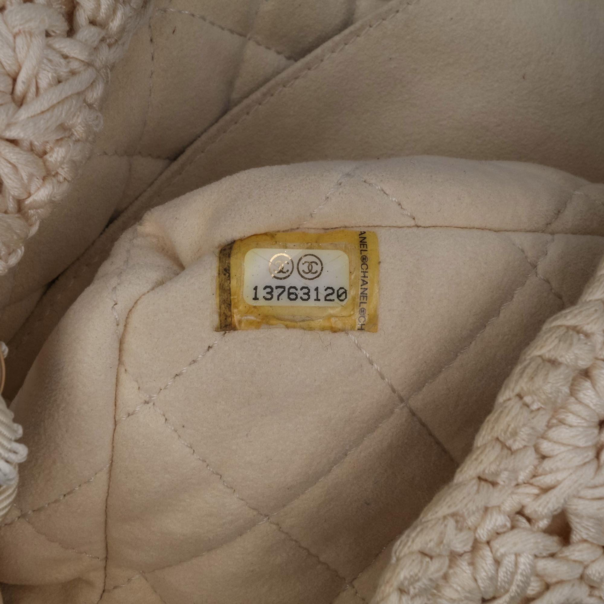 Chanel Small Crochet Cotton Camellia Flap