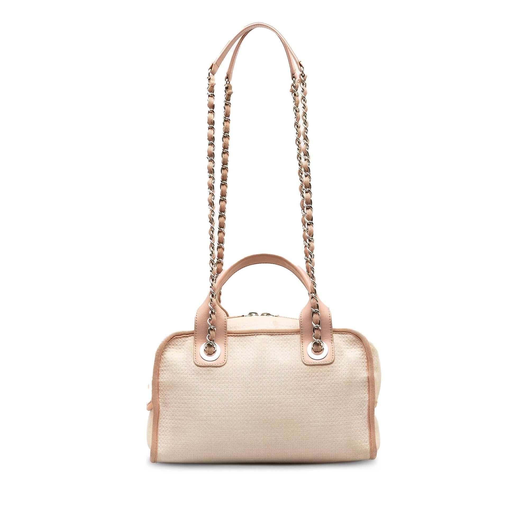 Chanel Small Deauville Bowling Satchel (SHG-lwvfoQ)