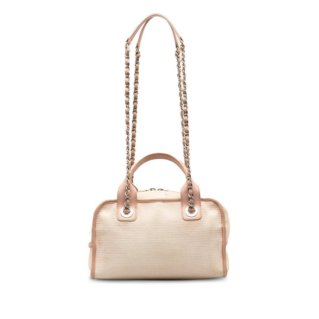 Chanel Small Deauville Bowling Satchel