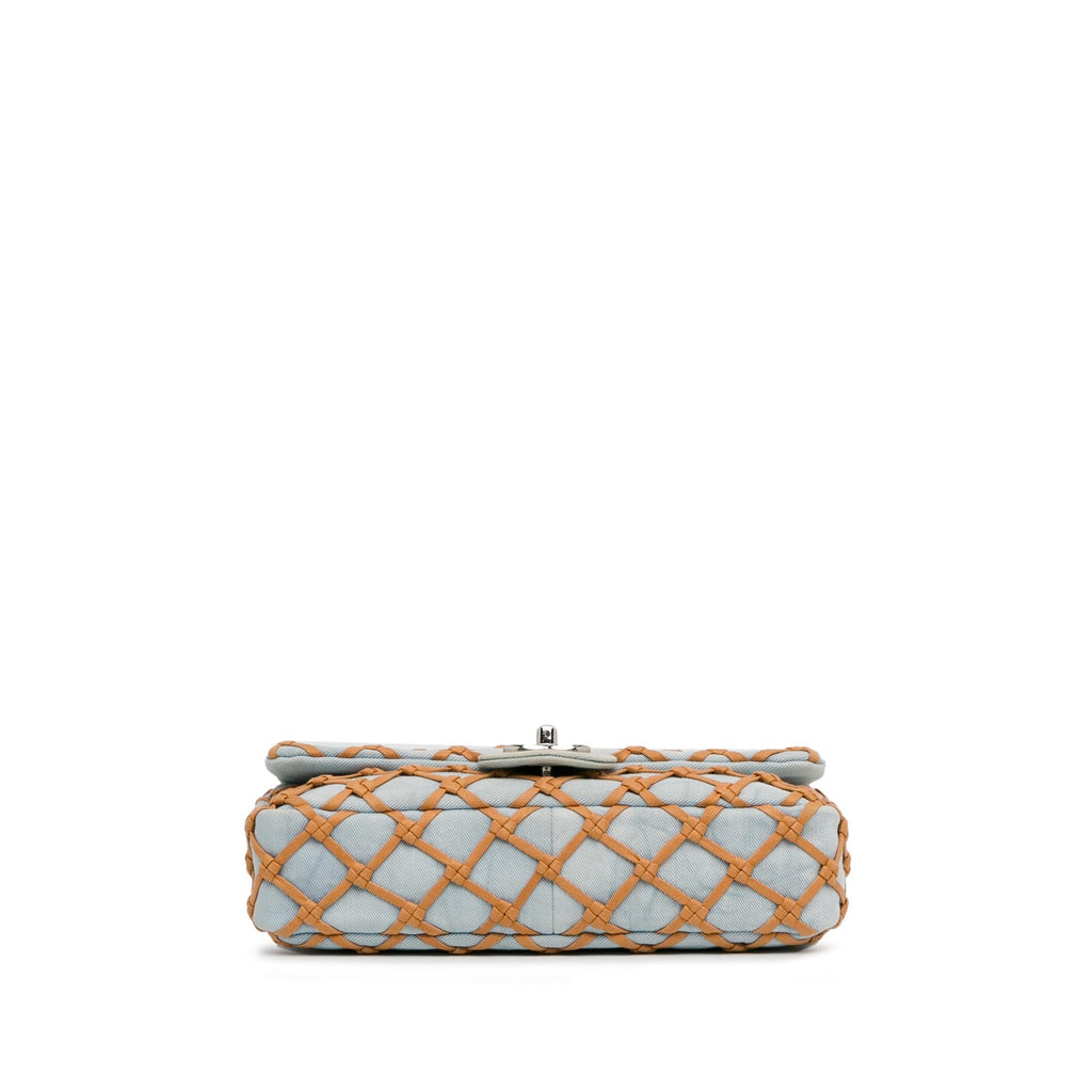 Chanel Small Denim Canebiers Net Flap (SHG-tufAIi)