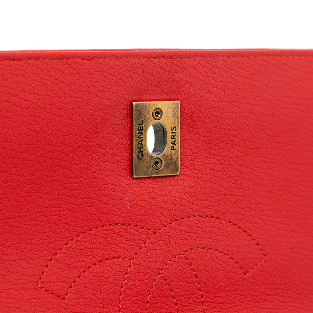 Chanel Small Diagonal Quilted Goatskin Flap