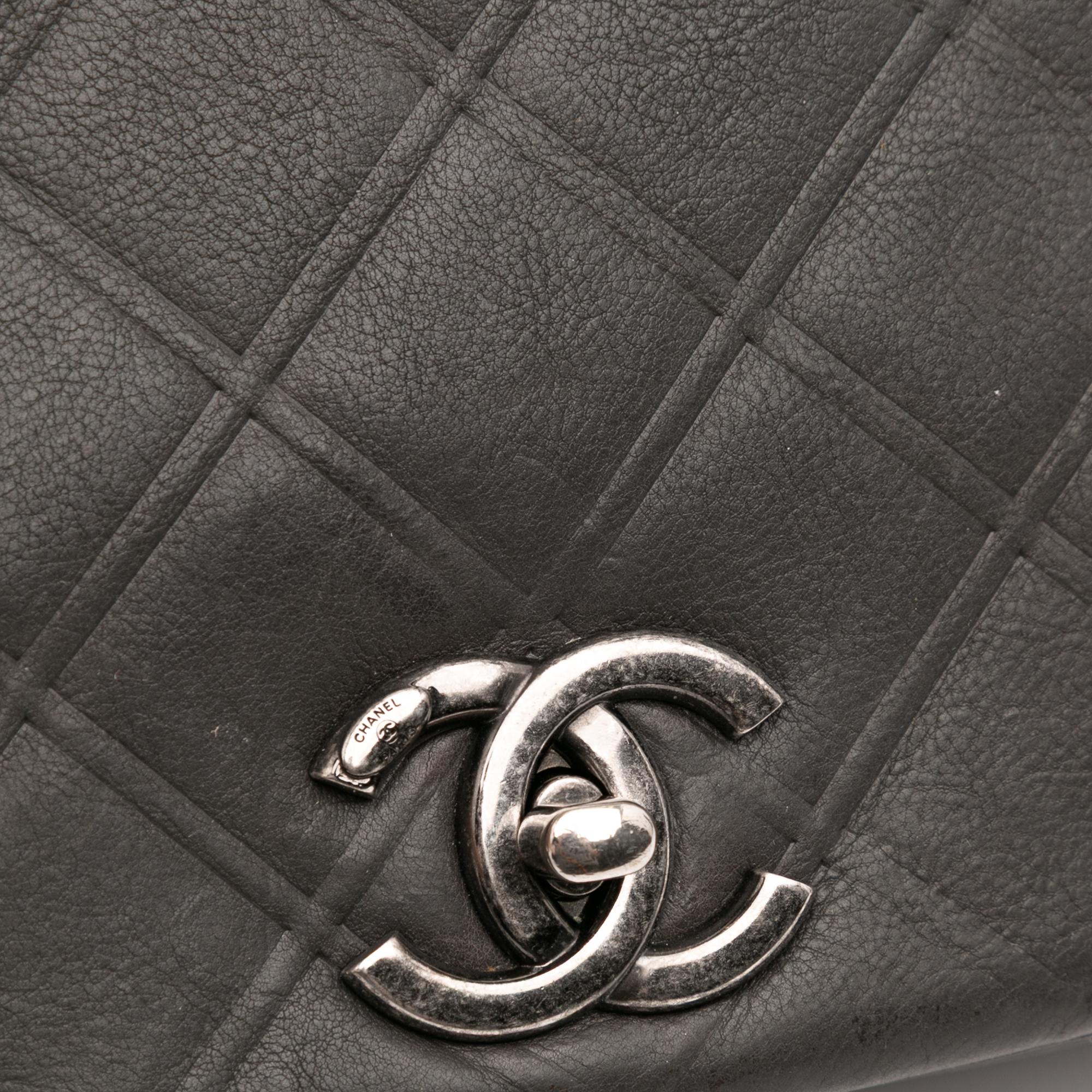 Chanel Small Diamond Embossed Calfskin New Chic Flap